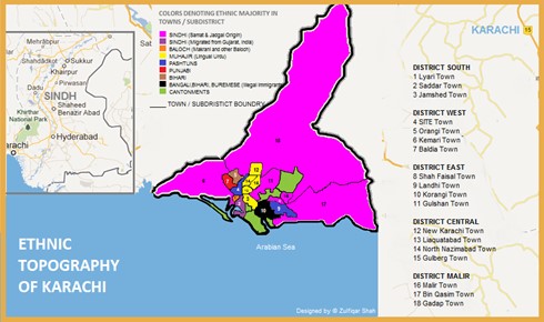 total districts of karachi